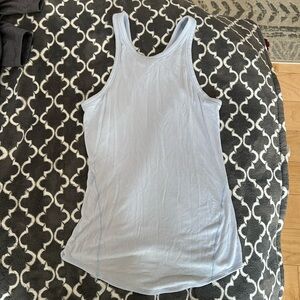 Light blue Lululemon rubbed tank size 4